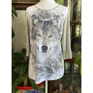 Super cool wolf edgy graphic